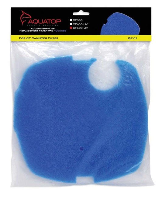 Aquatop Replacement Filter Sponge for CF Series Filters For CF-500UV Blue 1 pk, Aquatop