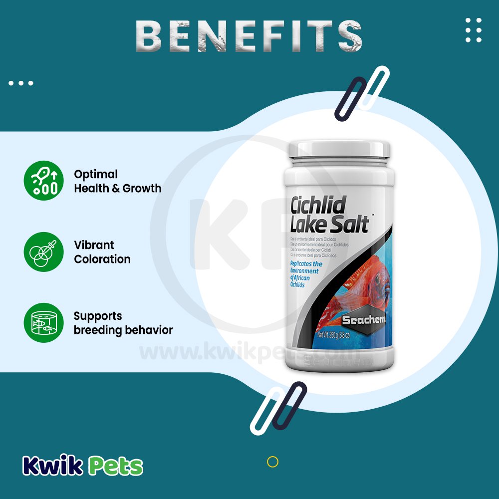 Seachem Laboratories Cichlid Lake Salt 8.8-oz, Seachem