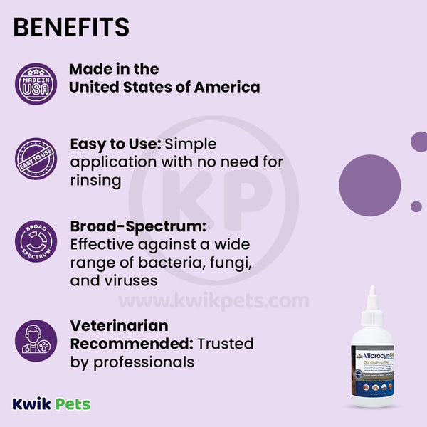 Benefits of MicrocynAH Ophthalmic Gel 3-oz