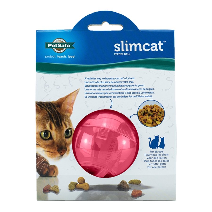 PetSafe SlimCat Interactive Cat Feeder Ball Pink