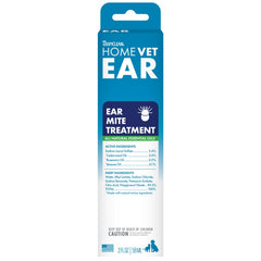 TropiClean HomeVet Ear Mite Treatment for Dogs & Cats 2-oz