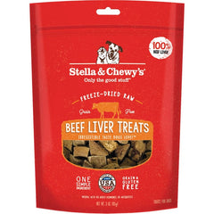 Stella & Chewy's Freeze-Dried Raw Dog Treats Beef Liver 3-oz