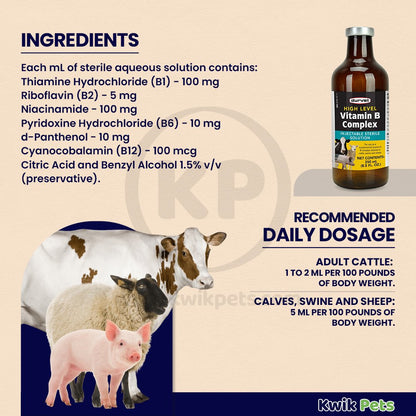 Buy Durvet High Level Vitamin B Complex Injectable