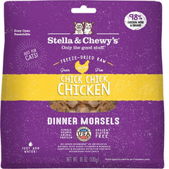 Stella & Chewy's Freeze-Dried Raw Dinner Morsels Cat Food Chick Chick Chicken Recipe 18-oz
