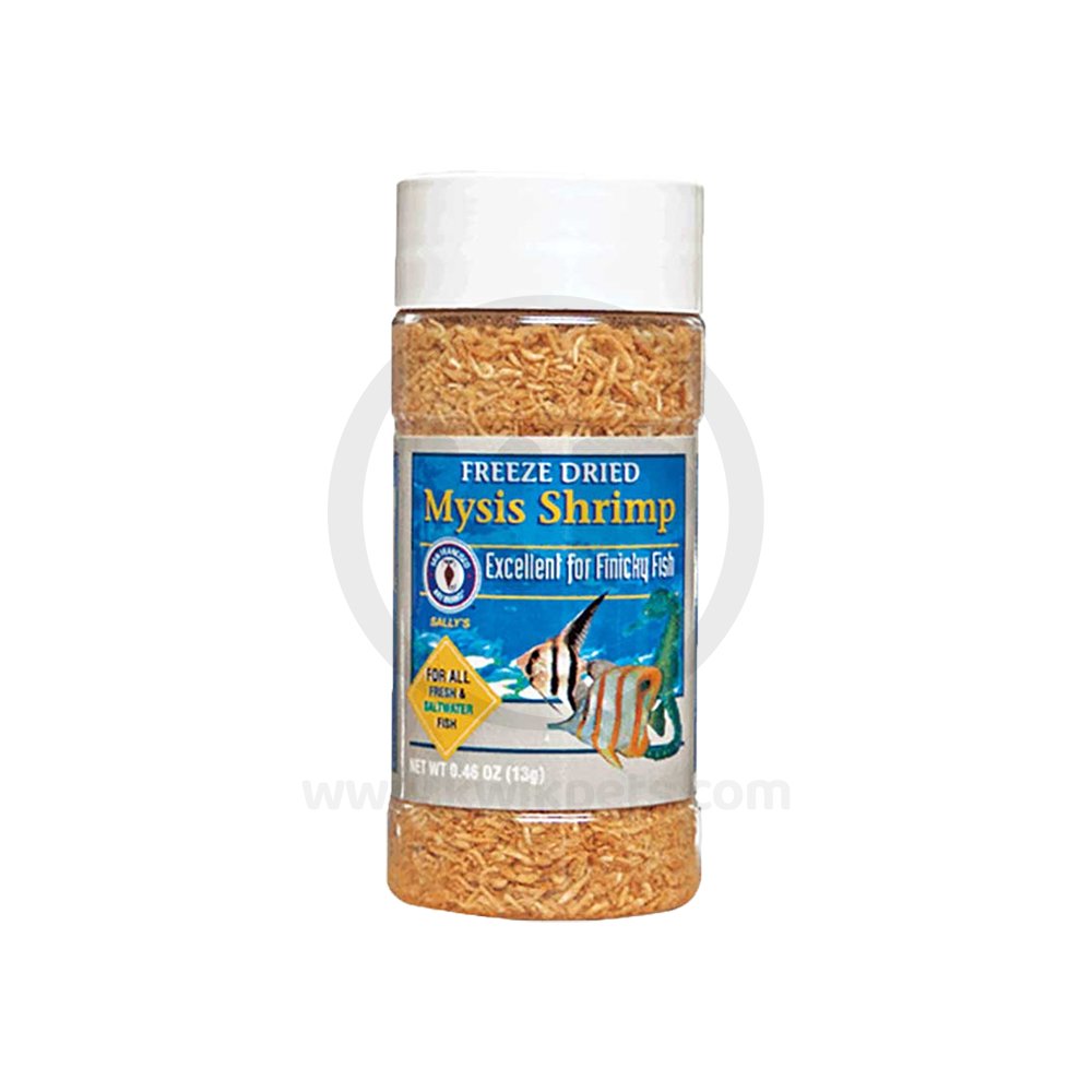 San Francisco Bay Brand Mysis Shrimp Freeze-Dried Fish Food 0.46-oz, Kwik Pets