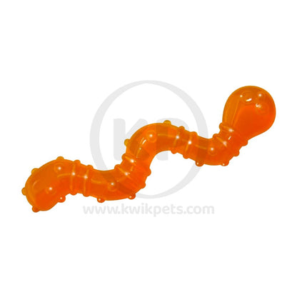 Petstages ORKAKat Catnip Infused Wiggle Worm Cat Toy Orange
