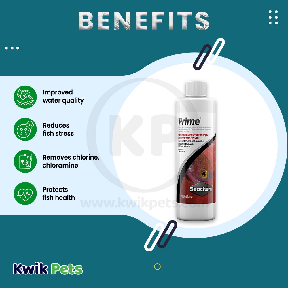 Seachem Laboratories Prime Ammonia Detoxifier 250 ml Benefits