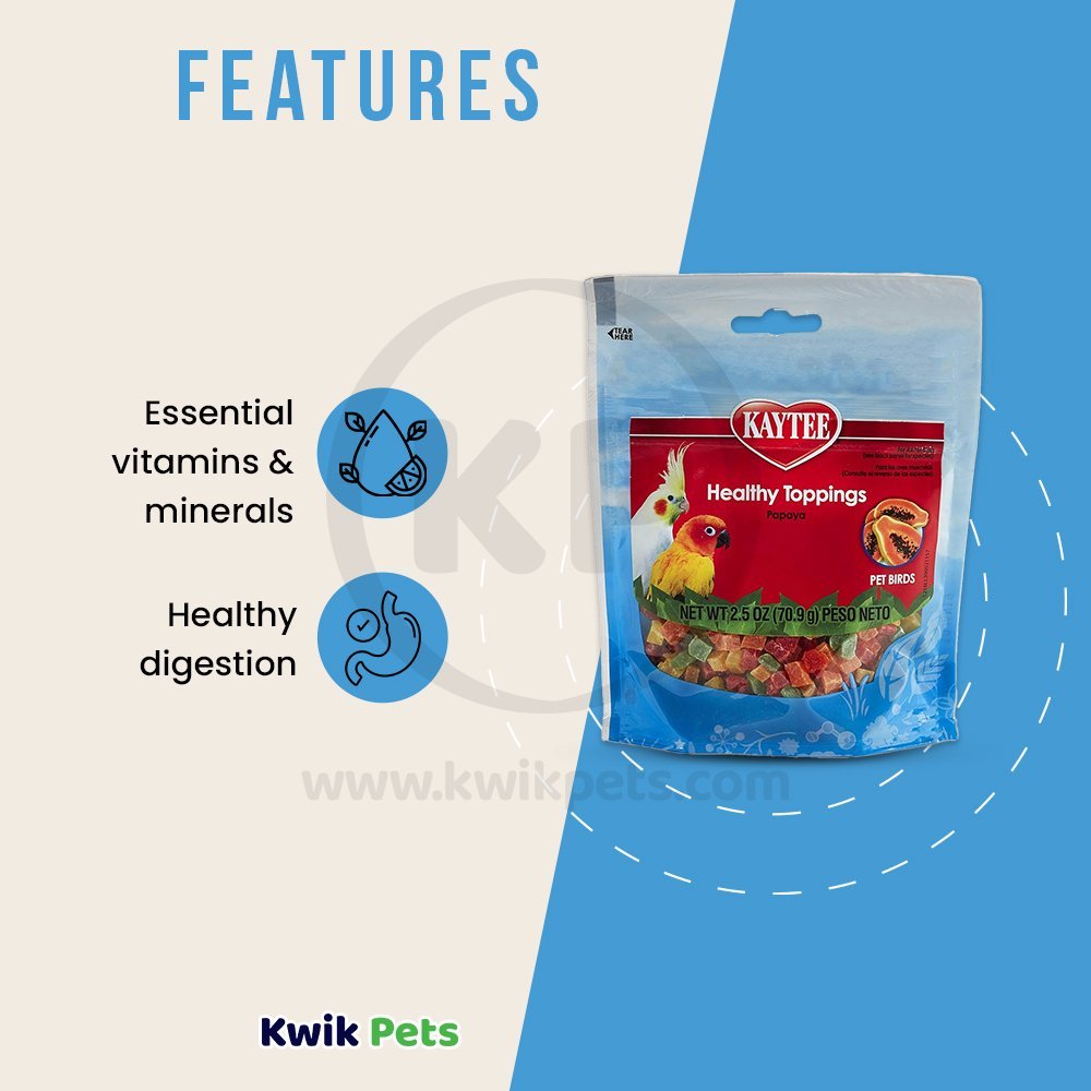 Kaytee Fiesta Healthy Top Papaya Avian 2.5oz, Kaytee