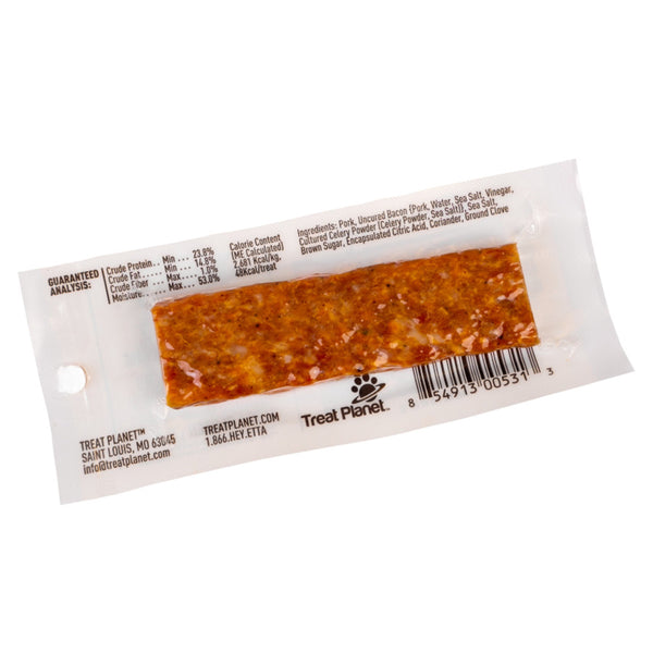 Etta Says! Meat Snack Bar Pork & Bacon Dog Treats 1.5-oz, Kwik Pets