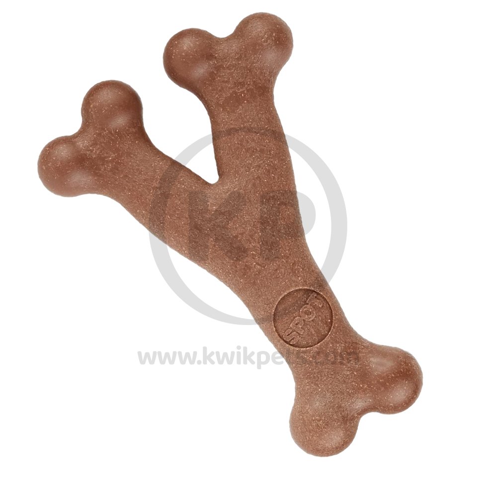 Ethical Bam-Bone Wish Bone Bacon Dog Toy 7 in, Ethical