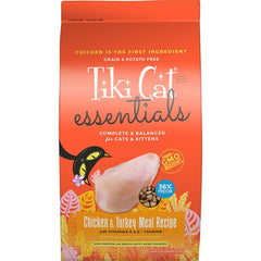 Tiki Pets Cat Born Carnivore Indoor Health Dry Cat Food Chicken & Turkey Meal 6-lb
