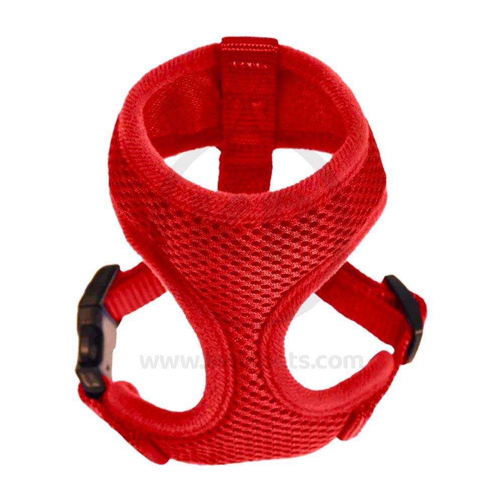 Back of Valhoma Small Chicken Harness Small Red
