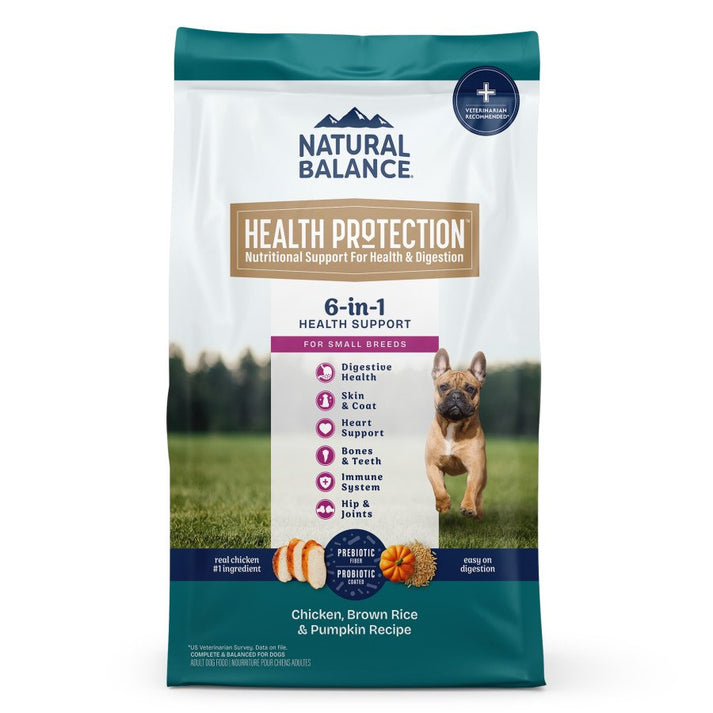 Natural Balance Health Protection Small Breed Adult Dry Dog Food Chicken, Brown Rice & Pumpkin 4-lb