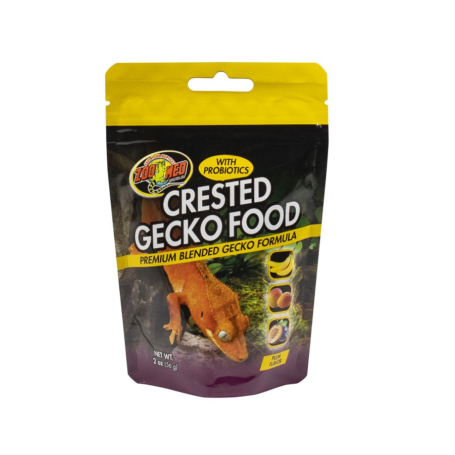 Zoo Med Crested Gecko Premium Blended Plum Flavor Gecko Dry Food 2-oz