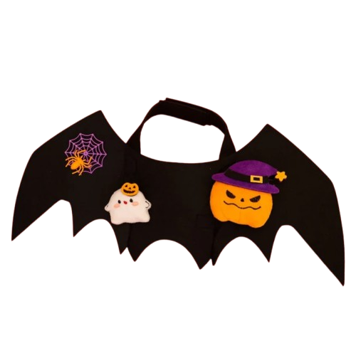 Cheerhunting Halloweek Bat Wings Cartoon Dog & Cat Collar Pumpkin Medium