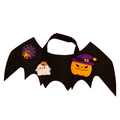 Cheerhunting Halloweek Bat Wings Cartoon Dog & Cat Collar Pumpkin Medium