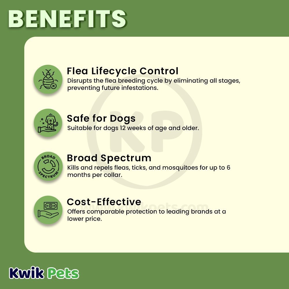Benefits of Vetality Avantect II Flea & Tick Collar for Dogs 2-Count 26-in