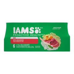 IAMS Proactive Health Adult Wet Dog Food Pate with Lamb & Rice 6 Count 13-oz
