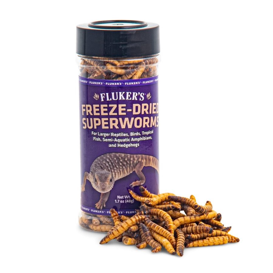 Fluker's Freeze-Dried Superworms Reptile Food, 1.7-oz, Kwik Pets