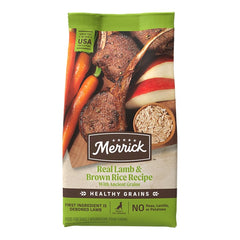Merrick Healthy Grains Adult Dry Dog Food Real Lamb & Brown Rice Recipe with Ancient Grains 12-lb