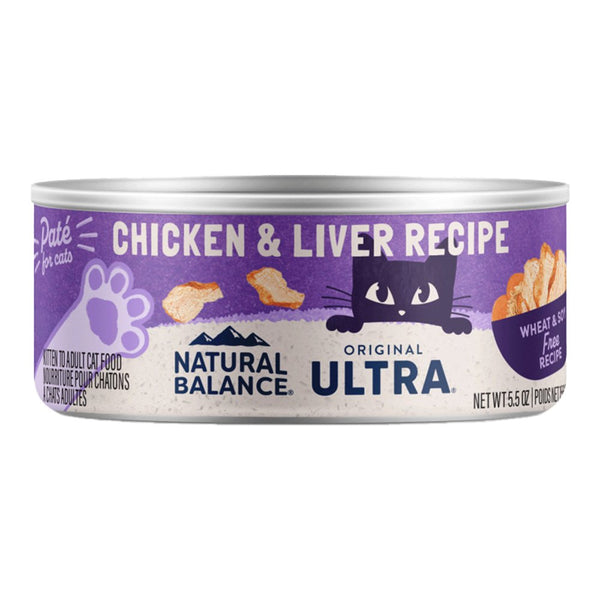 Natural Balance Original Ultra Canned Wet Cat Food Chicken & Liver 5.5-oz