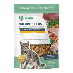 Dr. Marty Nature's Feast Essential Wellness Premium Freeze-Dried Raw Adult Cat Food Poultry 12-oz