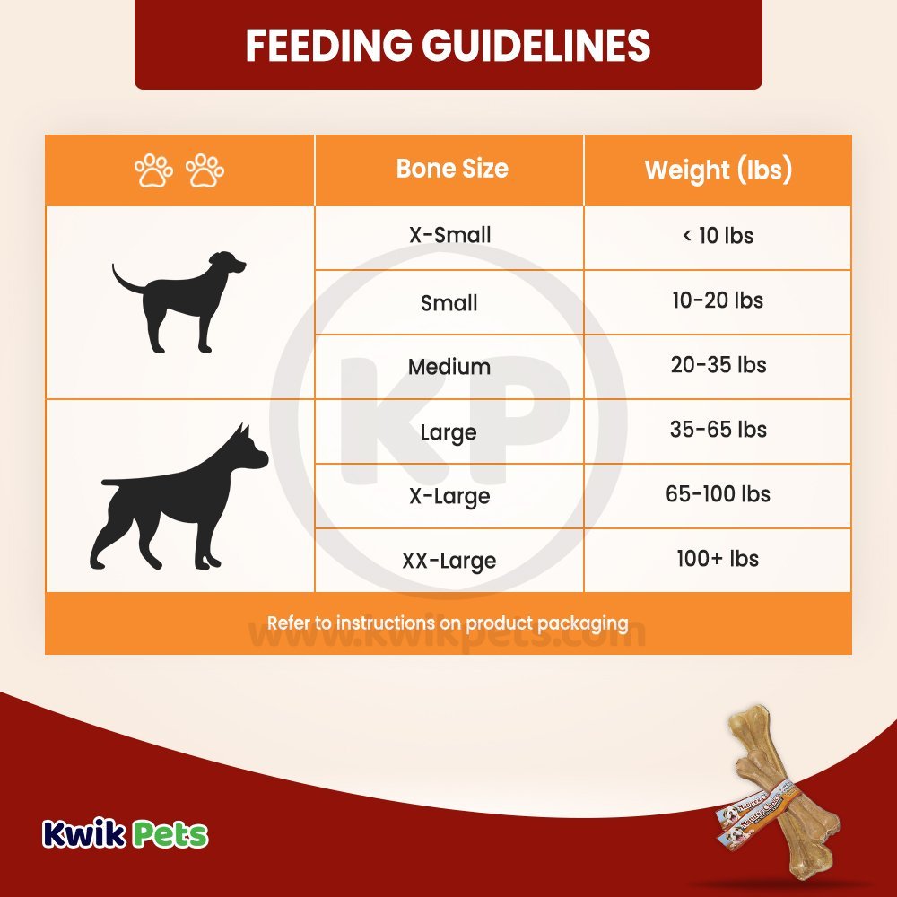 Loving Pets Pressed Rawhide Bone Dog Treat 8-in, Kwik Pets