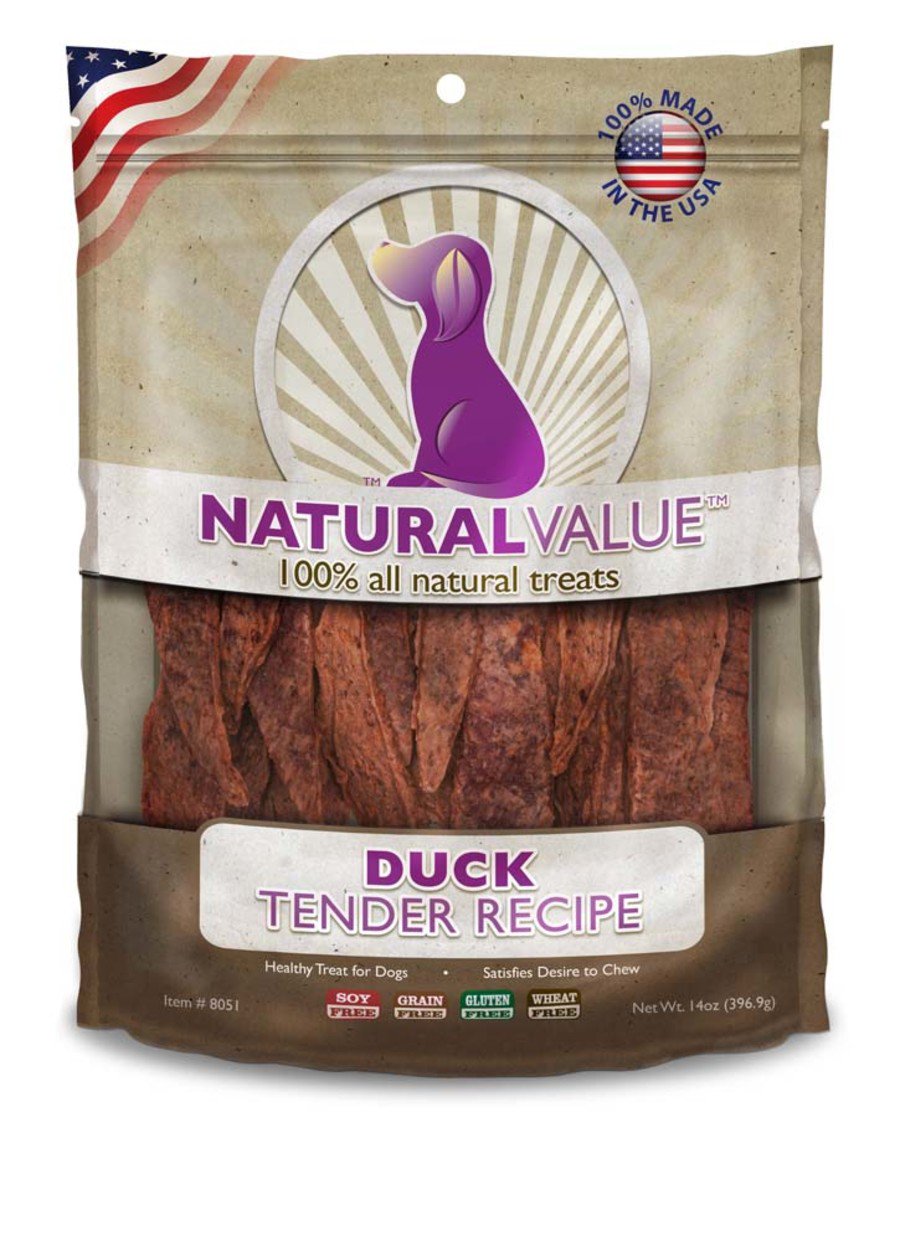 Loving Pets Natural Value Duck Tender Dog Treat 14-oz