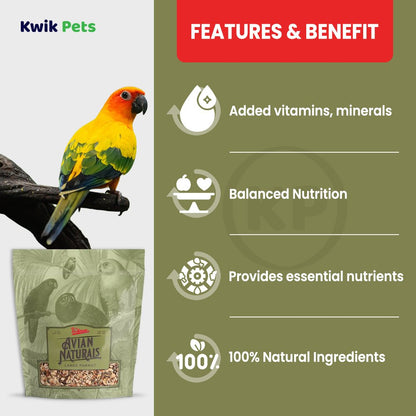 Volkman Seed Company Avian Naturals Large Parrot Bird Food 4-lb