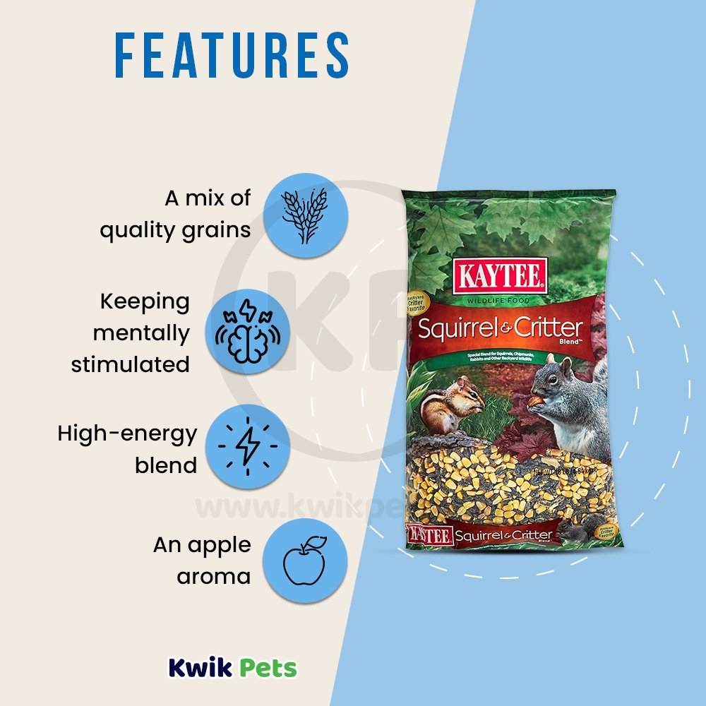 Kaytee Squirrel & Critter Blend Wildlife Food 10-lb, Kaytee
