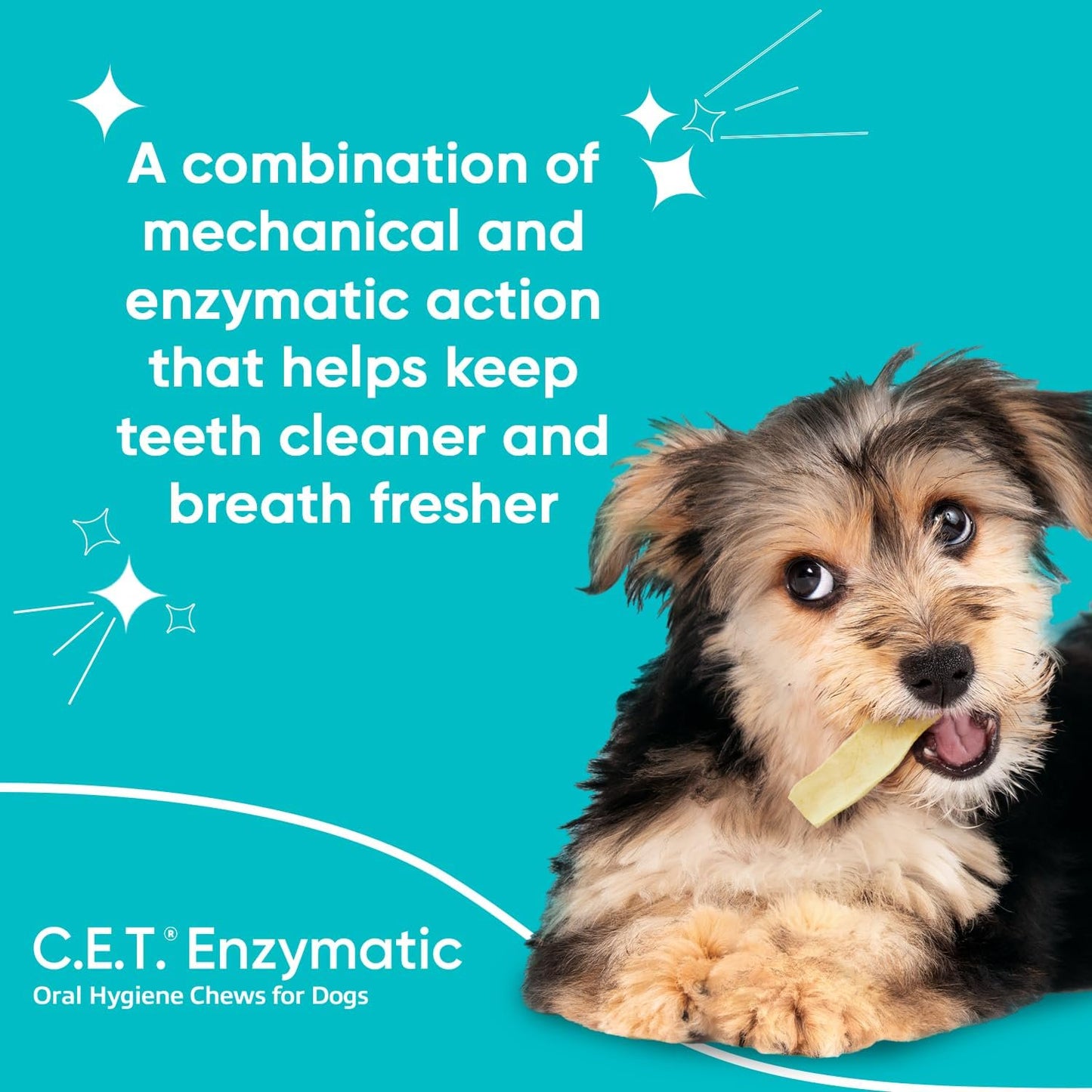Virbac C.E.T. Enzymatic Dental Chews for Dogs Small 8.5-oz