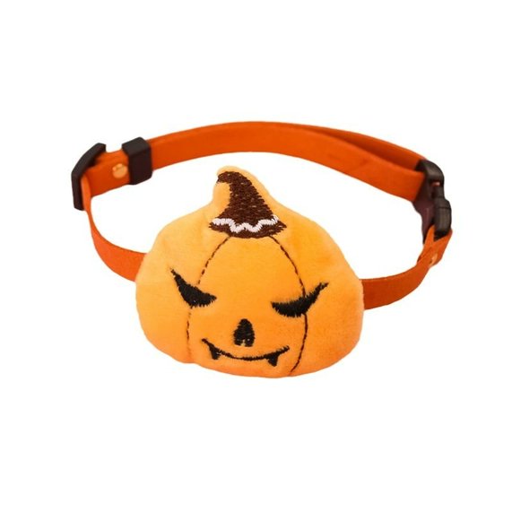 Cheerhunting Halloweek Halloween Pumpkin Ghost Dog & Cat Collar Medium