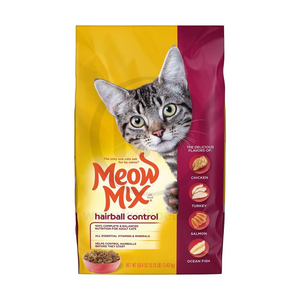 Meow Mix Hairball Control Dry Cat Food Chicken, Turkey, Salmon & Ocean Fish