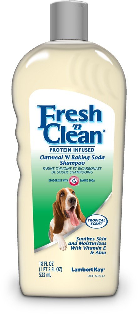 Fresh 'n Clean Tropical Fresh Scent Oatmeal 'n Baking Soda Dog Shampoo 18-oz, Kwik Pets