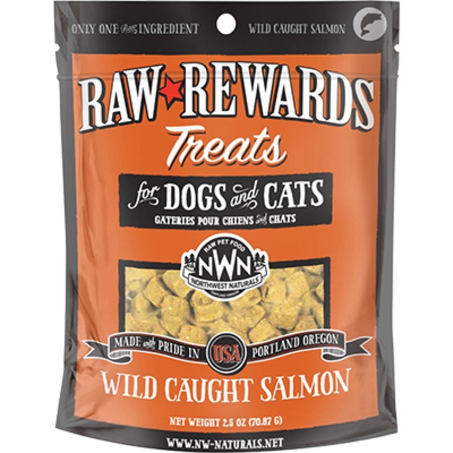 Northwest Naturals Raw Rewards Freeze Dried Dog & Cat Treats Salmon 2.5-oz, Kwik Pets