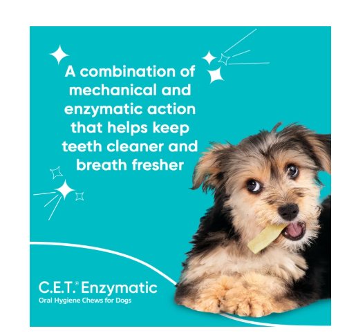 Virbac C.E.T. Enzymatic Dental Chews for Dogs Extra Small 8.4-oz