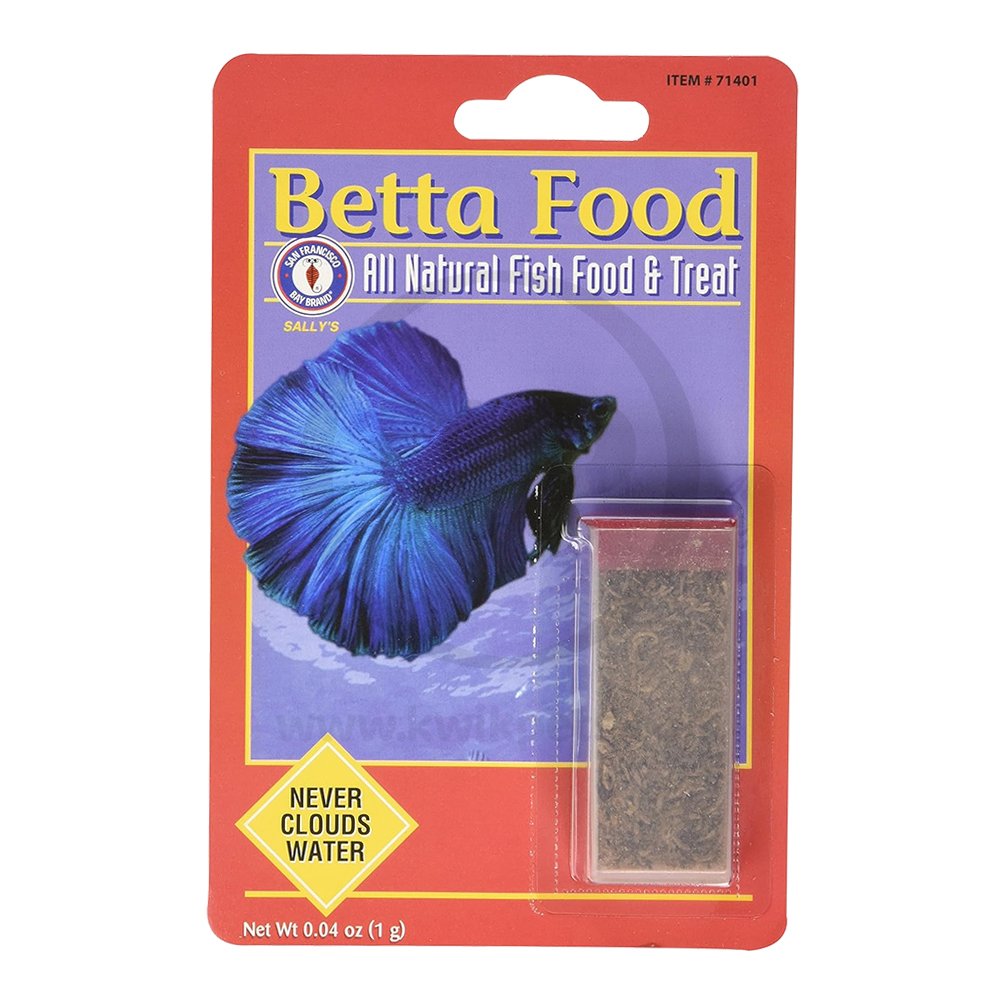 San Francisco Bay Brand Freeze-Dried Bloodworms Betta Fish Food 0.035-oz, Kwik Pets