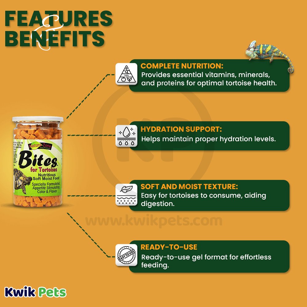 Nature Zone Tortoise Nutri Bites Gel Food 9-oz, Kwik Pets