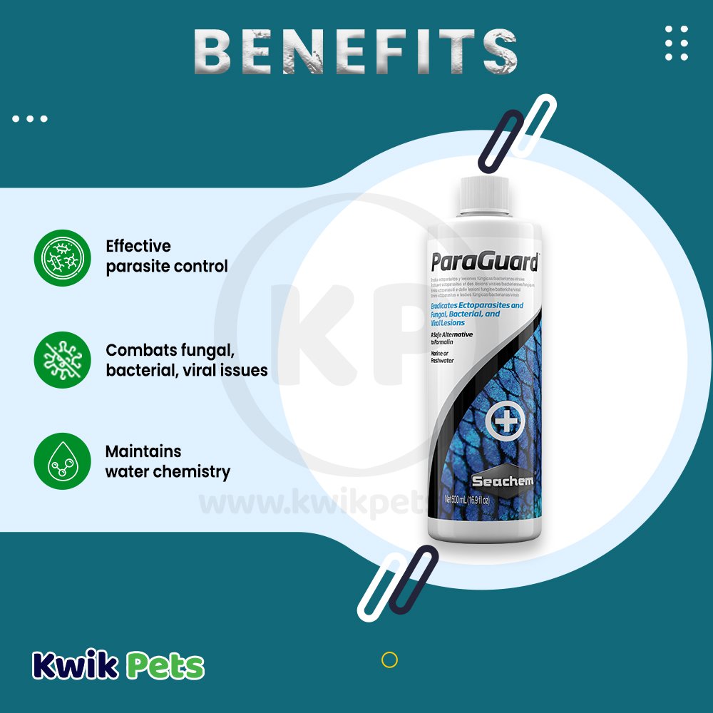 Seachem ParaGuard Aldehyde Parasite Control 17-oz Benefits