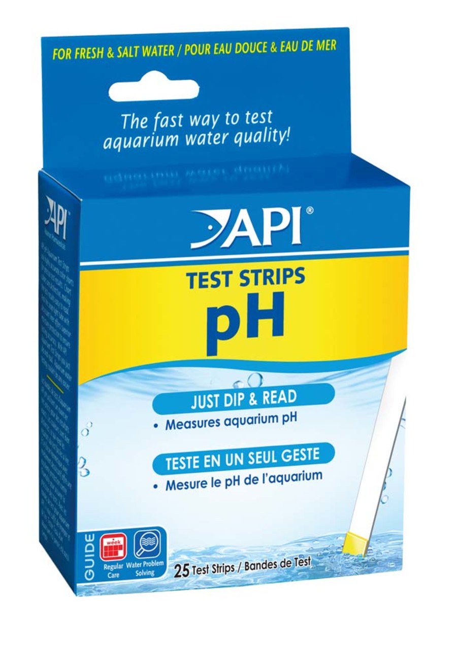 API pH Fresh & Salt Water Aquarium Test Strips 25 Count