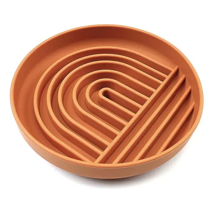 Koira Rainbow Silicone Dog Slow Feeder Lick Mat with Suction Terracota, Kwik Pets