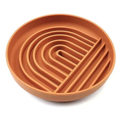 Koira Rainbow Silicone Dog Slow Feeder Lick Mat with Suction Terracota