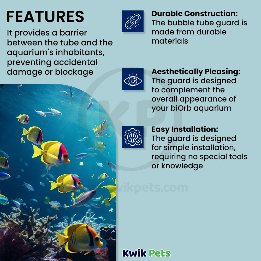 biOrb Aquarium Bubble Tube Guard, Kwik Pets