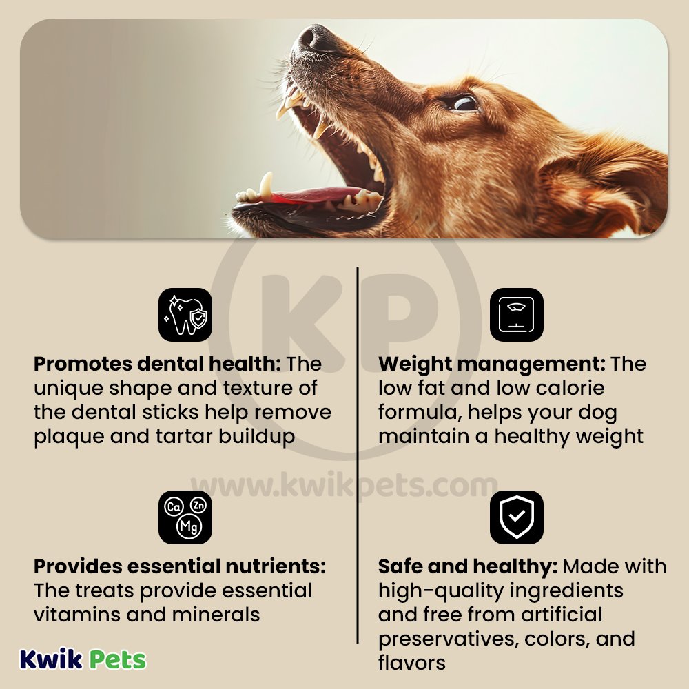 Benefits of Get Naked Weight Management Grain-Free Dental Stick Chicken Dog Treats Large 6.6-oz