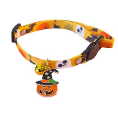 Cheerhunting Halloweek Halloween Pumpkin Ghost Cat Collar Medium