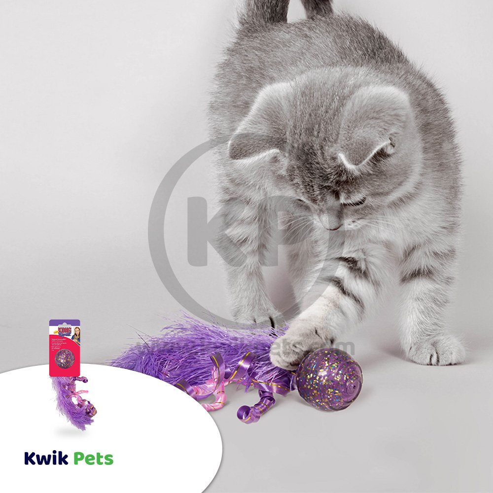 KONG Active Confetti Ball Cat Toy One Size, Kwik Pets