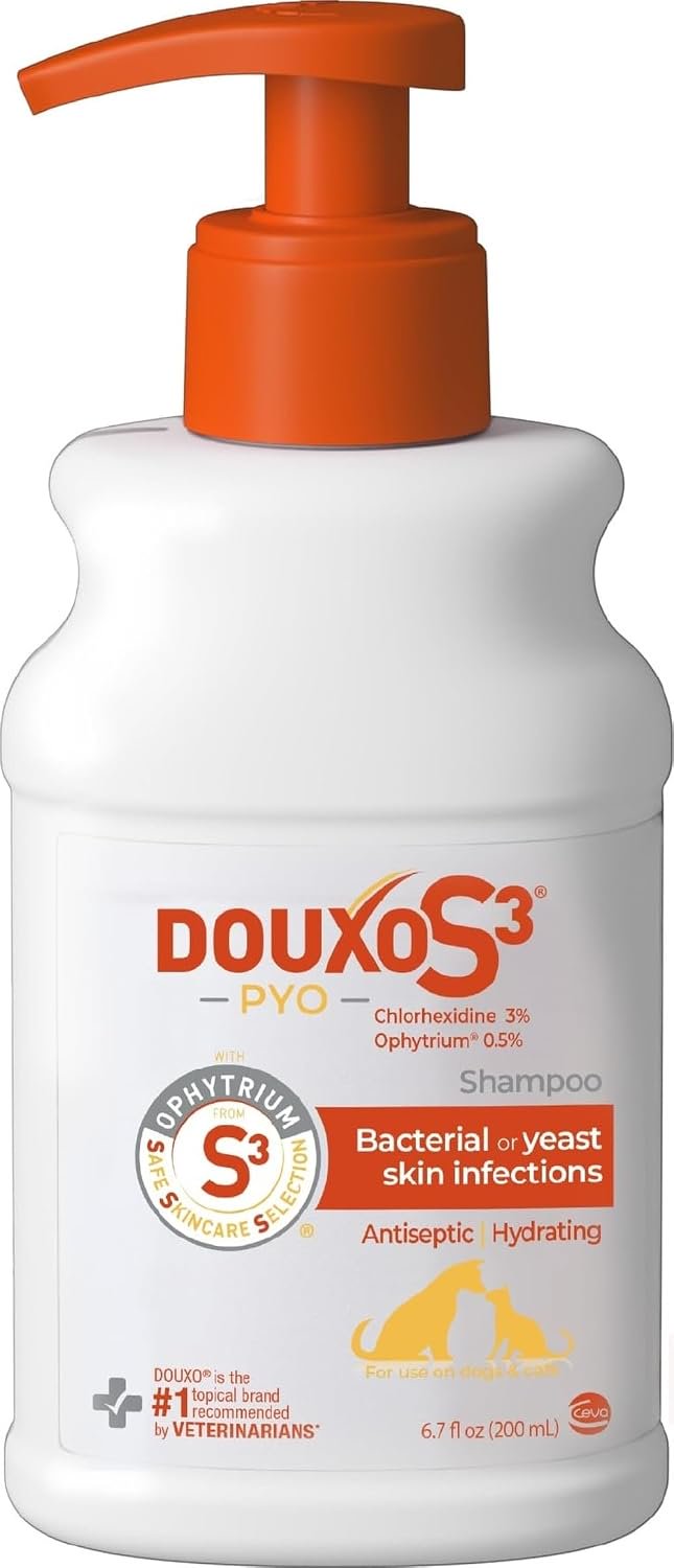 Ceva Douxo S3 PYO Bacterial & Yeast Infection Dog & Cat Shampoo 6.7-oz