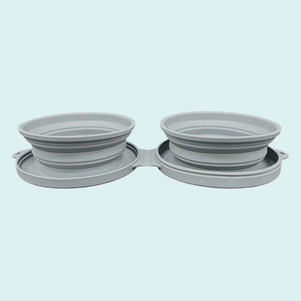 Koira Collapsible Travel Silicone Dog Bowl Set, Kwik Pets