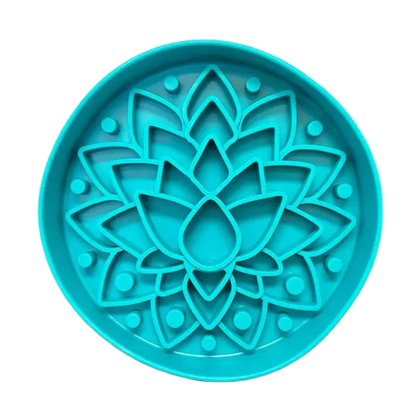 Koira Silicone Dog Slow Feeder with Suction Cup Blue Lotus