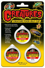 Zoo Med Creatures Reptile Food Jelly Cup 3 Count 0.56-oz